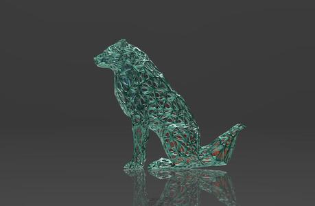 Decorative Wolf - Voronoi Style - Spider Web - LowPoly - Perfect Design - Easy Print - Decor