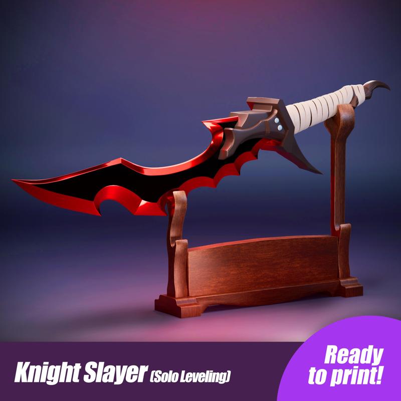 Solo Leveling Knight Slayer Dagger Sword Ready to print fanart