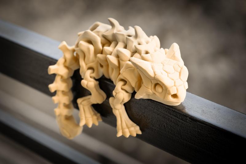 Flexi Euoplocephalus Skeletal Print In Place