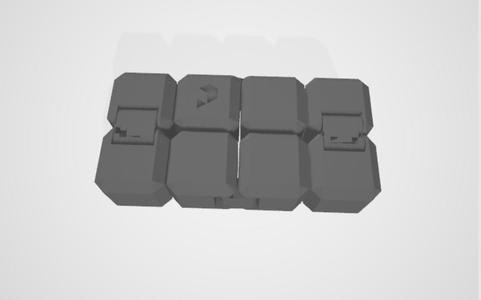 Infinity cube with Printables logo