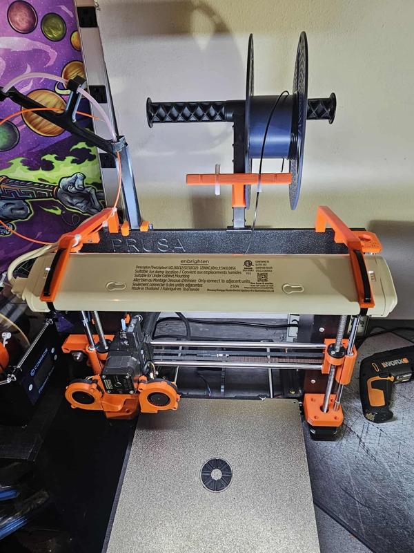 Arms to hold LED bar light for Prusa i3 MK3S (wider remix)