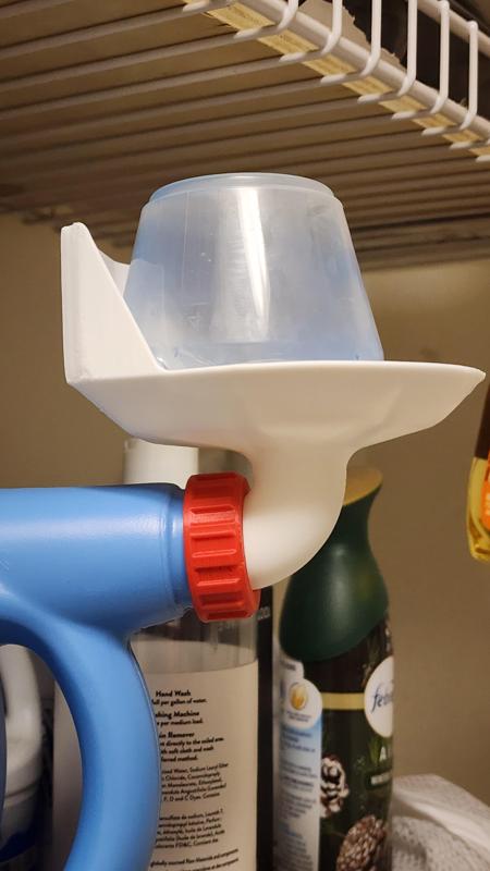 Laundry Detergent Cup Drain w/Backstop - v4