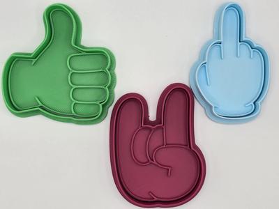 Thumbs Pack Cookie Cutter Playdoh Stamp