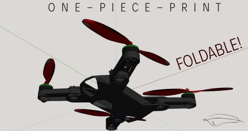 FOLDABLE ONE-PIECE ! QUADCOPTER (Waxplast WP01fly330  fpv drone DJI 350qx mavik spark)