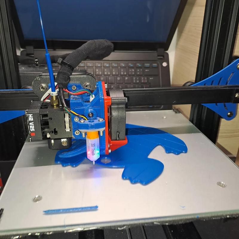 MAD - Modular Air Duct for BIQU H2 base with mount for twotrees bluer