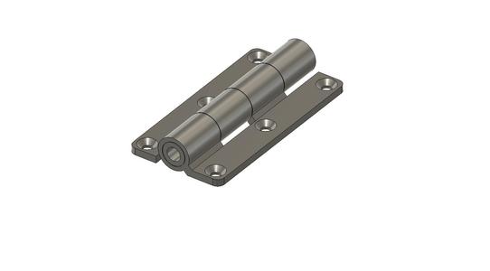 Universal hinge for one-time printing