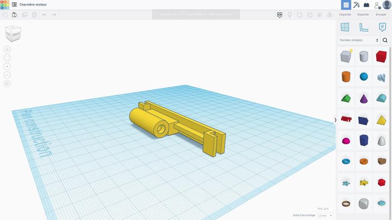 Meade ETX-70 horizontal motor hinge