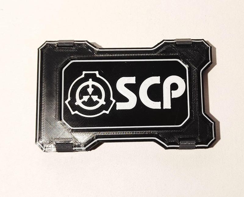 CARDHOLDER-WALLET (ONLY BACK PLATE WITH LOGO SCP 2in1)