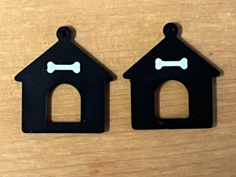 dog house earrings