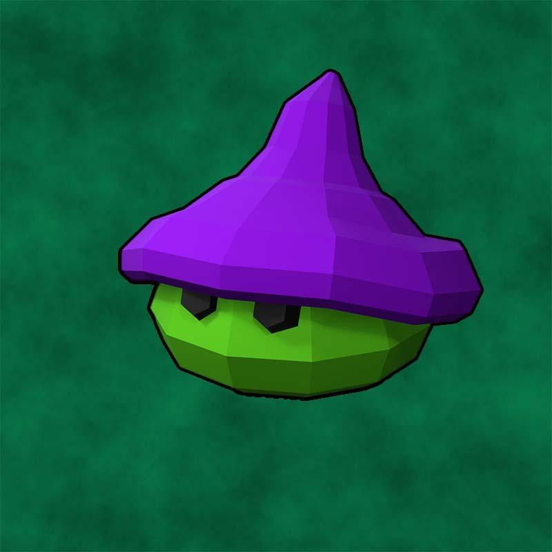 Slime Mage - STL Low Poly for RPGs