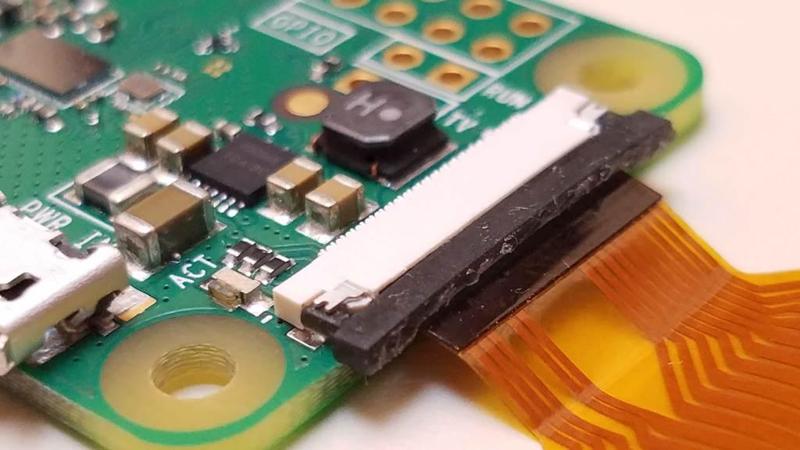 Raspberry Pi Zero W Camera Ribbon Cable Clip