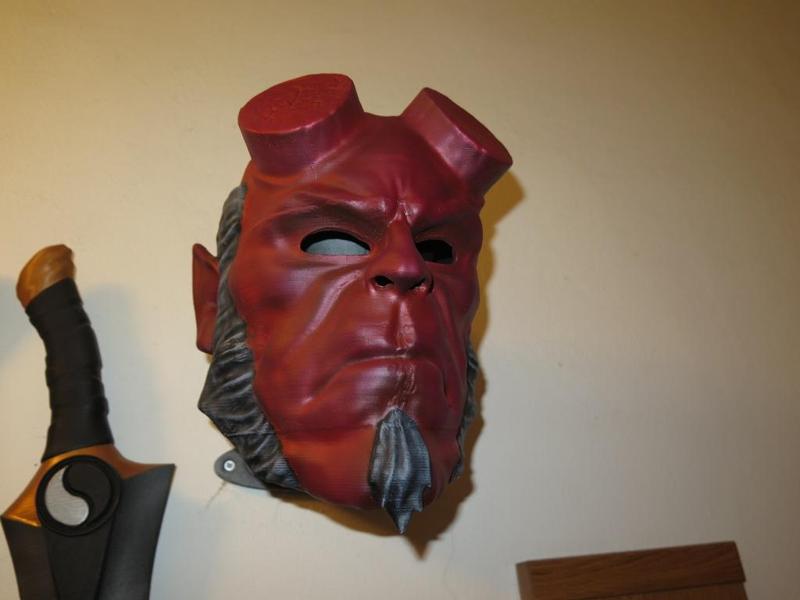 HELLBOY cosplay set Mask and Strong Hand