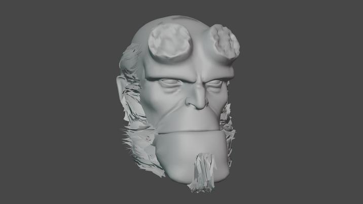 hell-boy 1/12 and 1/6 head