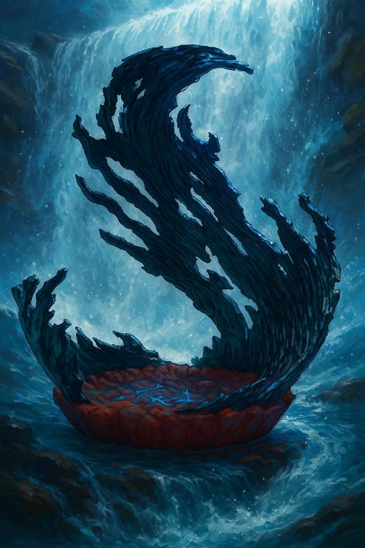 Liquid Energy Spiral Diorama Stand