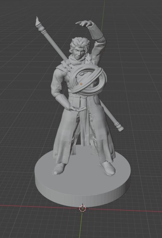 Half elf MAge with orb