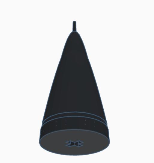 Lego Compatible Nose Cone For Aircraft