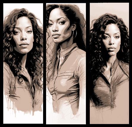 Fan Art Set of 3 Bookmarks - Concept Art Variations on Firefly and Serenity Character Zoe Washburne