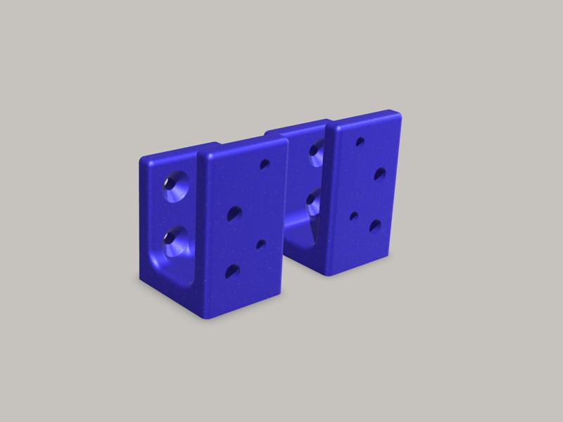 Ender 5 Plus PSU Mounting Brackets - Center Mount PSU to create space for cover mounted fans