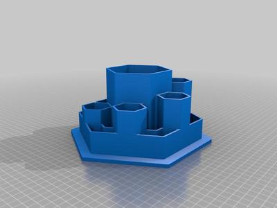 Hexagonal tool organizer