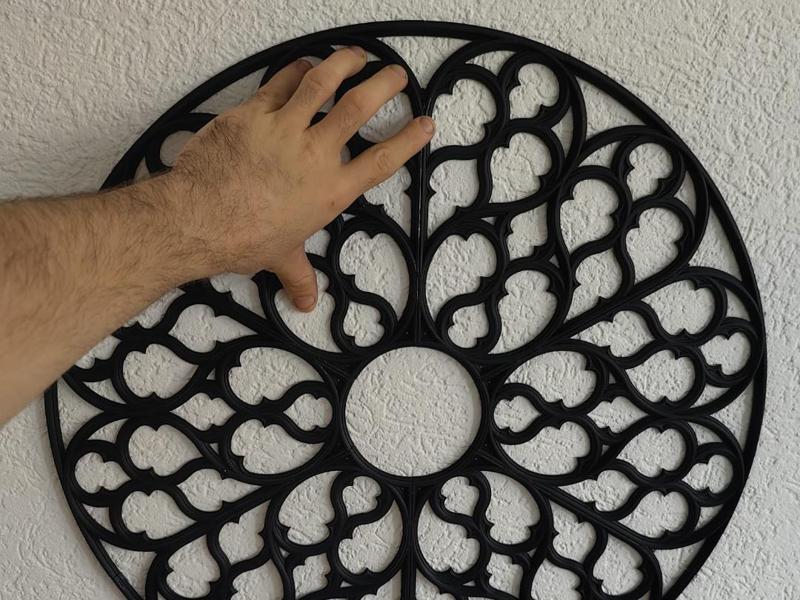 Huge Fantasy Cathedral Rose – Wall Decor