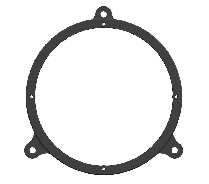 Yaris MK1 (facelift) front door speaker rings/adapters