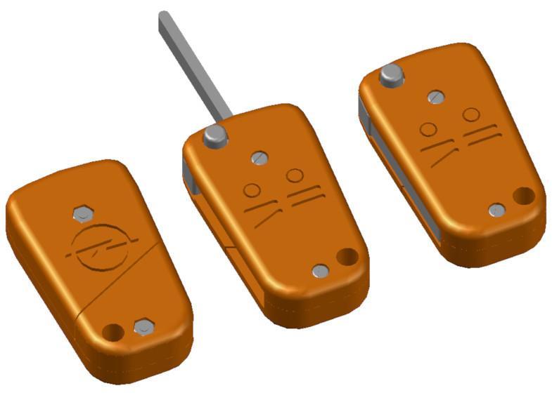 Remote case for Astra H, Corsa C D, Meriva, Zafira, Tigra