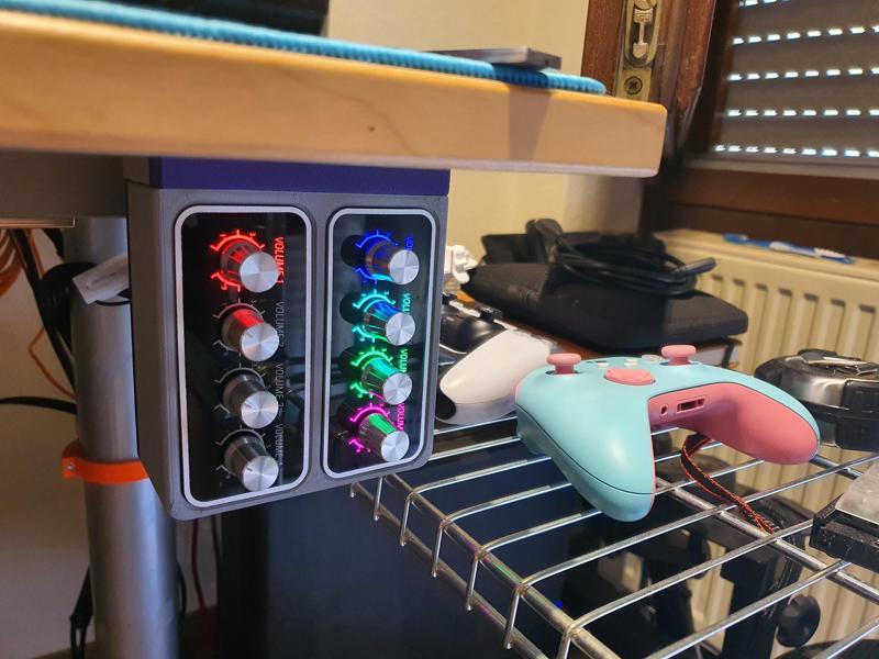 PC Panel Mini Dual Under Desk Mount