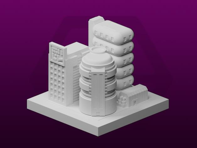 GreebleCity Cyberpunk: Futuristic Greeble III