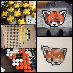Pixel art (Red panda)