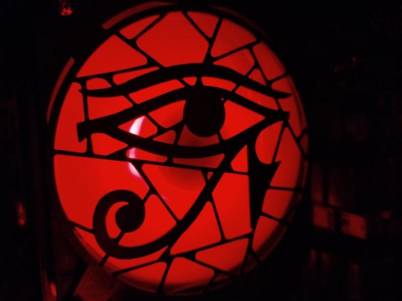 EYE OF HORUS - 120mm PC fan cover