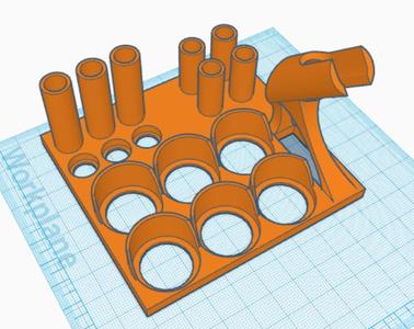 Airbrush organizer