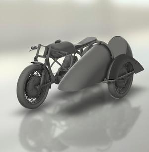 Moto Guzzi Albatros with sidecar 1949