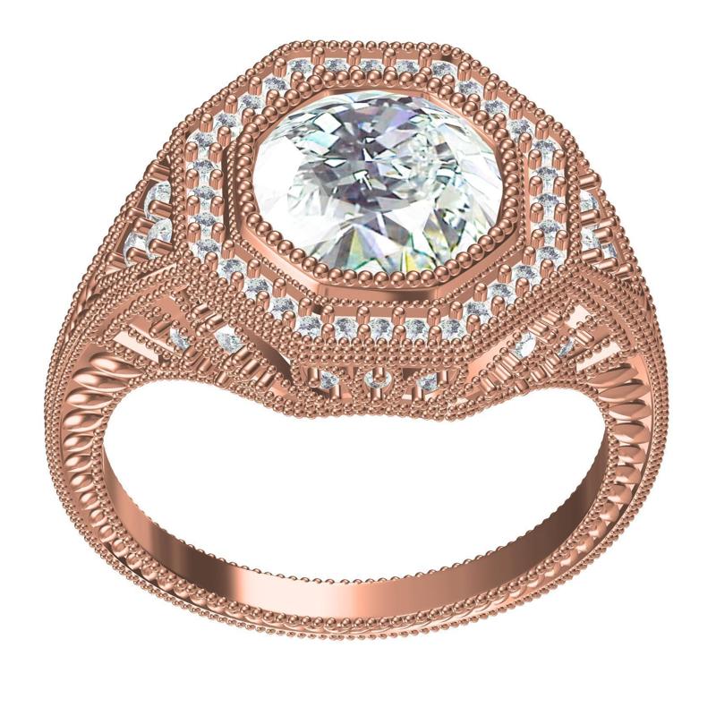 Antique Art Deco Engagement Ring 04