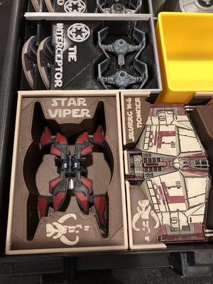 Star Viper Holder (X-Wing Miniatures) for Stanley organizer