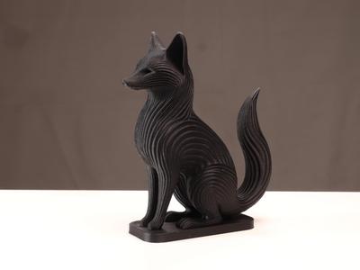 Fox Sculpture – Minimalist Organic Design