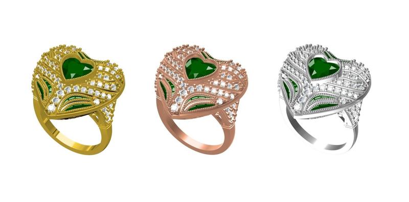 Heart Shape Diamond Cocktail Ring