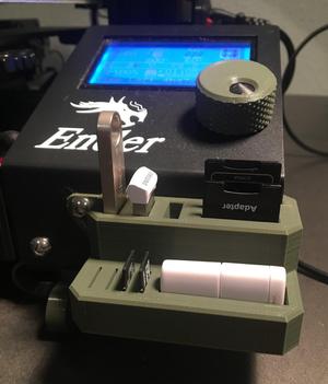 Ender 3 USB SD MicroSD Card Holder Mount
