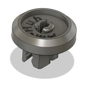 Replacement Wheel and Clip for Dishwasher Cart
