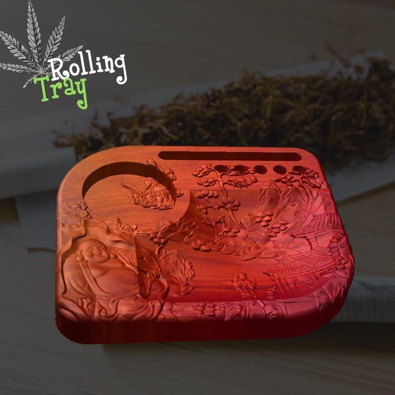 Rolling tray tuxedo
