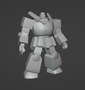 Yugioh Giant Soldier of Stone 3d print model figure