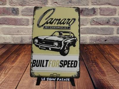 Plaque Vintage Camaro hueforge