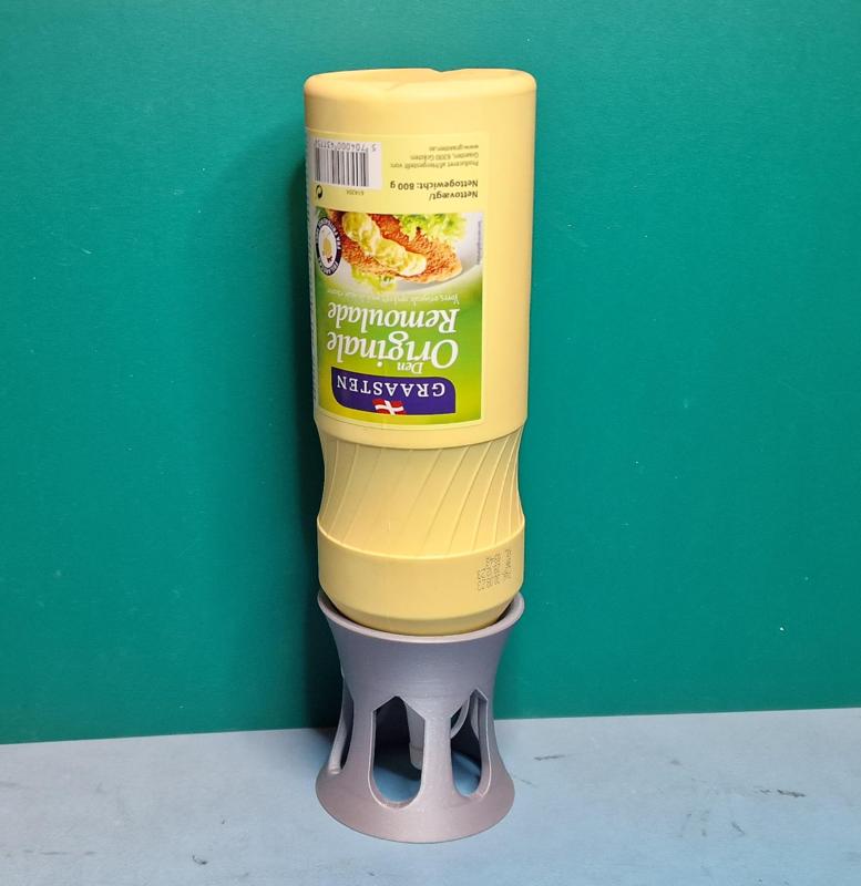 Upside down bottle holder