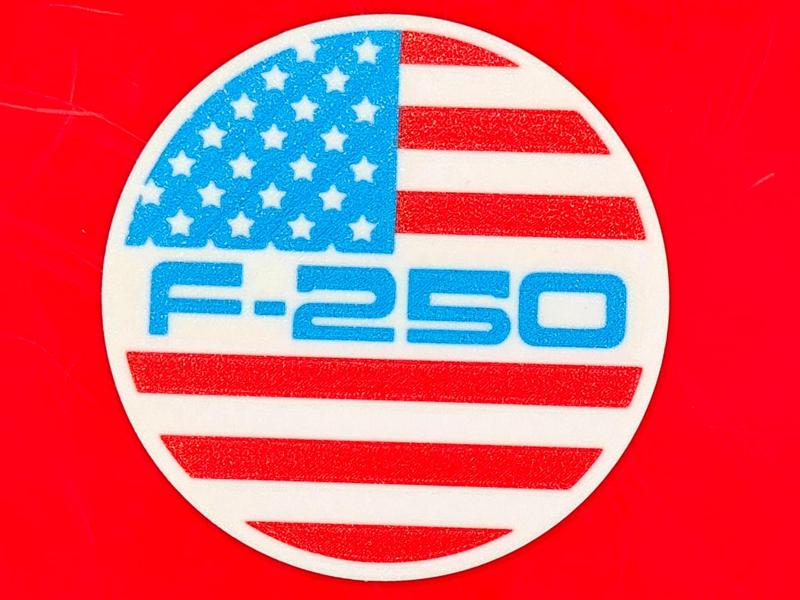 Ford F-250  Patriotic R/W/B Coasters