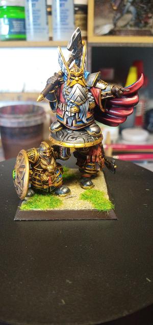 Kangalim Reclaimed: Dwarf Lord on Shield