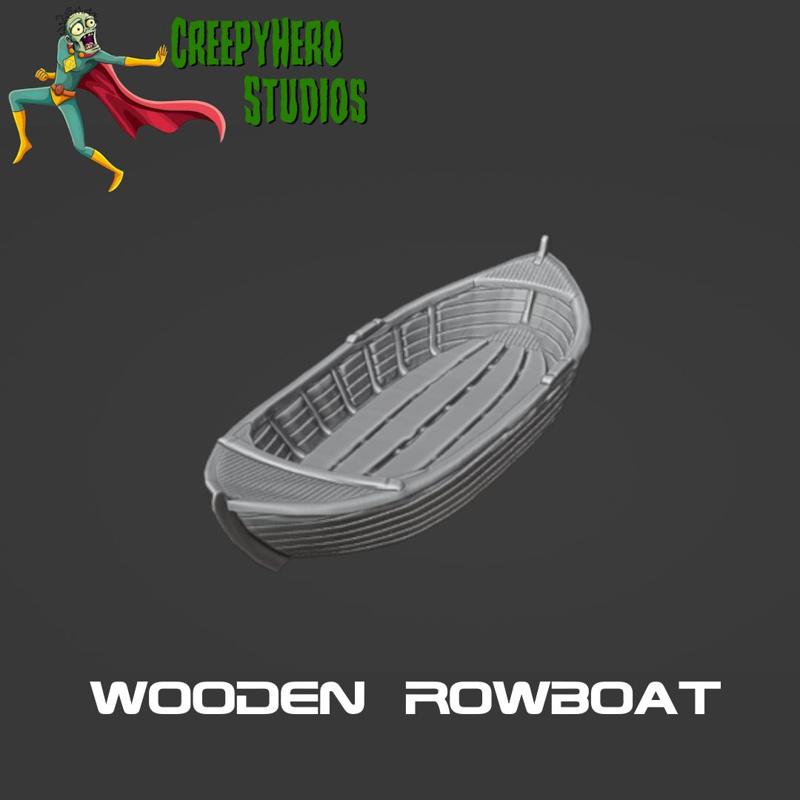 Historical Wooden Rowboat