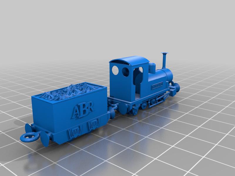 Tank engine "Rosemary" plus tender for "minimum gauge" railway.
