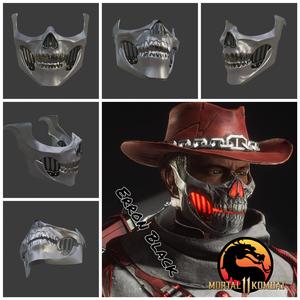 Erron Black mask from Mortal Kombat 11 - Dead Rider