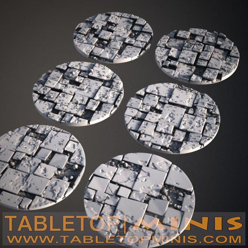 Broken Tiles 60mm x 60mm Base Toppers