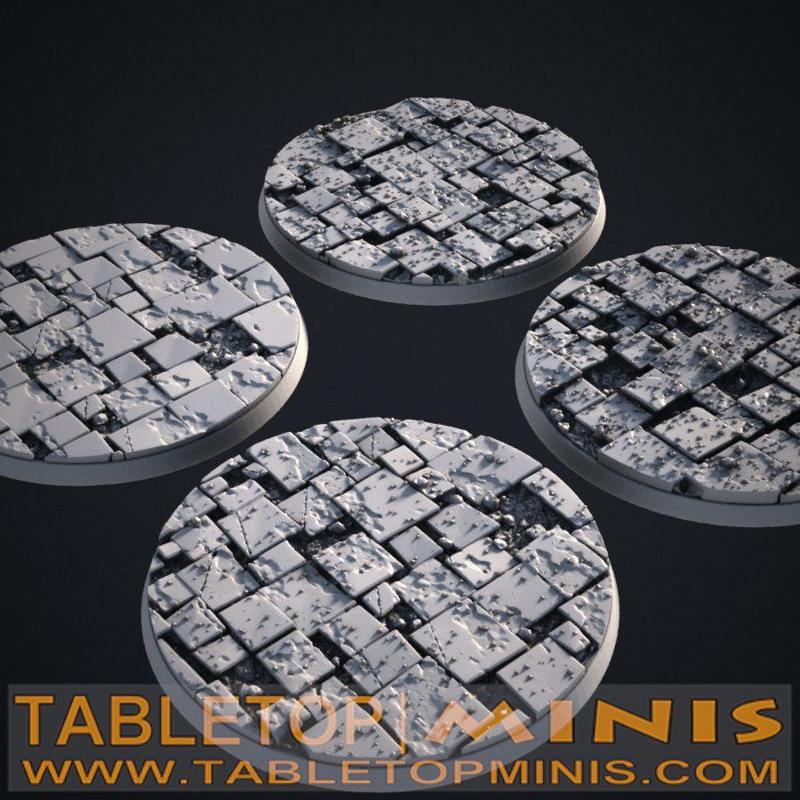 Broken Tiles 80x80mm Bases