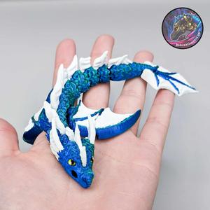 Baby Flexi Sea Dragon, Articulated Dragon Keychain